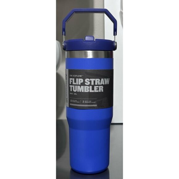 Stanley Ice Flow Flip Straw Tumbler 30oz, IRIS BLUE - Picture 1 of 4